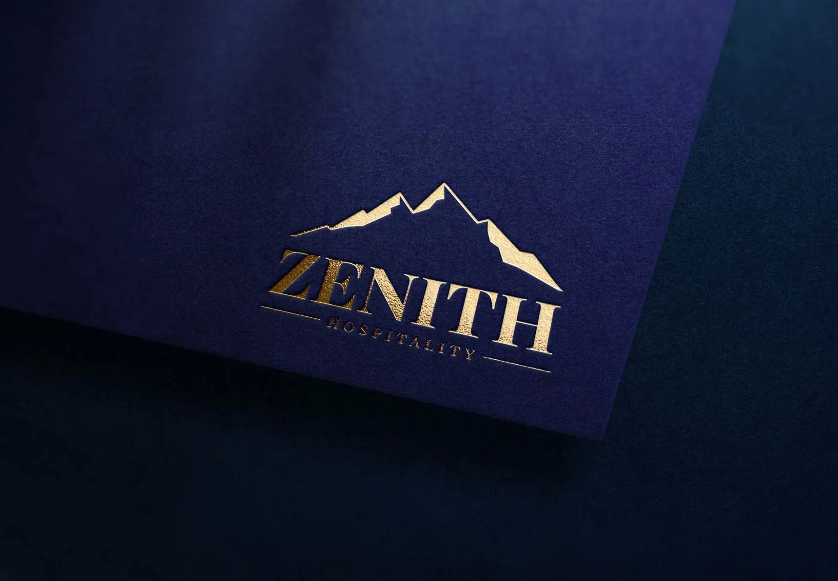 Hospitality website mockup for Zenith Hospitality