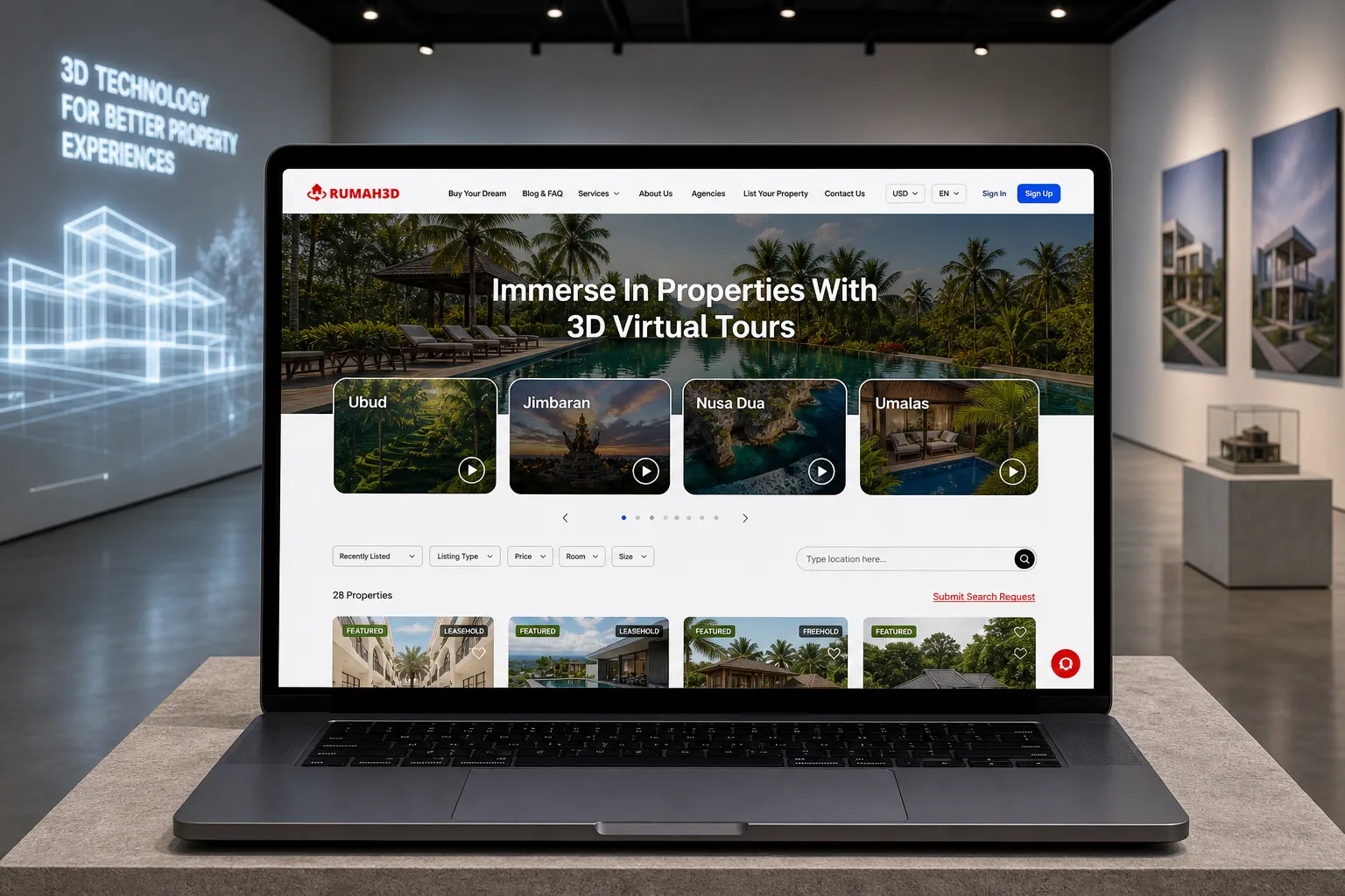 Updated brand mockup system for Rumah3D