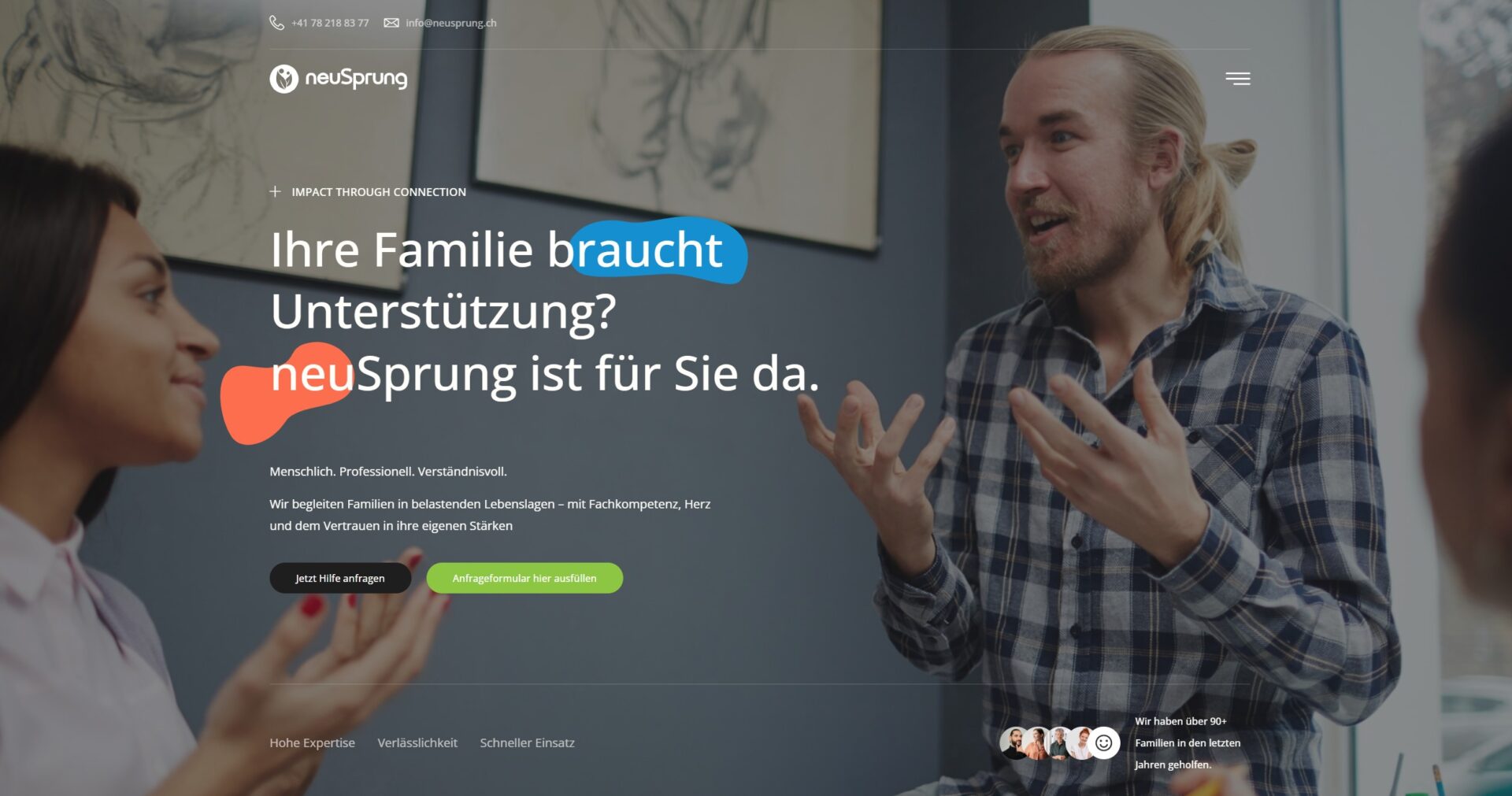 NeuSprung.ch Website show case